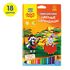 Карандаши цветные Мульти-Пульти "Енот в Испании", 18цв., трехгран., заточен., картон, европодвес