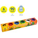 Тесто для лепки Мульти-Пульти "Енот на пасеке", 06 цветов*90г, картон