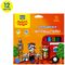 Фломастеры Мульти-Пульти "Енот в Англии", 12цв., утолщенные, смываемые, картон, европодвес