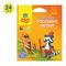 Мелки восковые Мульти-Пульти "Енот на острове Пасхи", 24цв., круглые, картон, европодвес