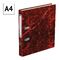 Папка-регистратор OfficeSpace 50мм, мрамор, красная