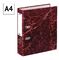 Папка-регистратор OfficeSpace 70мм, мрамор, красная