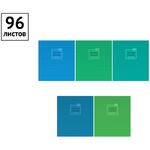 Тетрадь 96л., А5, линия ArtSpace "Моноколор. Blue&Green"