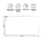 Доска магнитно-маркерная Berlingo "Premium", 100*180см, алюминиевая рамка, полочка