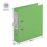 Папка-регистратор Berlingo "Spring", 70мм, бумвинил, двухстор., с карманом, нижний метал. кант, фисташковая