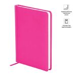 Ежедневник недатир. А5, 136л., кожзам, OfficeSpace "Winner", фуксия