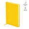 Ежедневник недатир. А5, 136л., кожзам, OfficeSpace "Winner", желтый