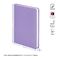 Ежедневник недатир. А5, 136л., кожзам, OfficeSpace "Winner", сиреневый