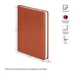 Ежедневник недатир. А5, 136л., кожзам, OfficeSpace "Nebraska", коричневый