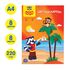 Картон цветной А4, Мульти-Пульти, 8л., 8цв., немелованный, в папке, "Приключения Енота"