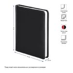 Ежедневник недатир. А6, 136л., кожзам, OfficeSpace "Winner", черный