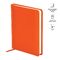 Ежедневник недатир. А6, 136л., кожзам, OfficeSpace "Winner", оранжевый