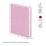 Ежедневник недатир. А6, 136л., кожзам, OfficeSpace "Winner", розовый