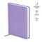 Ежедневник недатированный, А6, 136л., кожзам, OfficeSpace "Winner", сиреневый