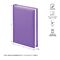 Ежедневник недатированный, А6, 160л., балакрон, OfficeSpace "Ariane", сиреневый