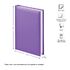 Ежедневник недатированный, А6, 160л., балакрон, OfficeSpace "Ariane", сиреневый