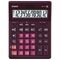 Калькулятор настольный CASIO GR-12С-WR (210х155 мм), 12 разрядов, двойное питание, БОРДОВЫЙ, GR-12C-WR-W-EP