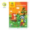 Цветная бумага офсетная А4, Мульти-Пульти, 16л., 8цв., в папке, "Приключения Енота"