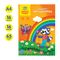 Цветная бумага офсетная А4, Мульти-Пульти, двустор., 16л., 16цв., в папке, "Приключения Енота"