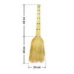 Веник сорго OfficeClean Professional, двухпрошивной, 80см