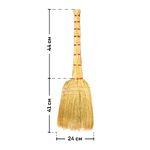 Веник сорго OfficeClean Professional "Люкс", трехпрошивной, 80см