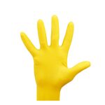 Перчатки резиновые хозяйственные OfficeClean Универсальные, разм. XL, желтые, пакет с европодвесом