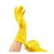Перчатки резиновые хозяйственные OfficeClean Универсальные, разм. М, желтые, пакет с европодвесом