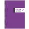 Тетрадь 80л., А5, клетка на гребне ArtSpace "Моноколор. My notes", гляцевая ламинация, твердая обложка