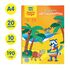 Картон цветной А4 двустор., Мульти-Пульти, 10л., 20цв., мелованный, в папке, "Приключения Енота"