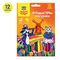 Фломастеры-кисти Мульти-Пульти "Енот в Нидерландах", 12цв., смываемые, картон, европодвес