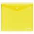 Папка-конверт на кнопке Berlingo "No Secret", А5+, 200мкм, желтая