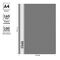 Папка-скоросшиватель пластик. OfficeSpace А4, 160мкм, серая с прозр. верхом
