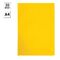 Папка-уголок OfficeSpace А4, 100мкм, пластик, прозрачная желтая