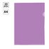 Папка-уголок OfficeSpace А4, 150мкм, пластик, прозрачная фиолетовая