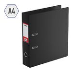 Папка-регистратор Berlingo, 70мм, ПВХ, с карманом на корешке, черная