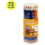 Карандаш ч/г Мульти-Пульти "Приключения Енота" HB, с ластиком, трехгранный, заточен., ассорти