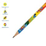 Карандаш ч/г Мульти-Пульти "Приключения Енота" HB, с ластиком, круглый, заточен., рисунок на корп. ассорти