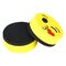 Губка-стиратель для досок OfficeSpace "Смайлик" 50мм, материал EVA, желтый, европодвес