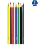 Карандаши цветные пластиковые Berlingo "Корабли", 06цв.+1 ч/г HB, заточен., картон, европодвес