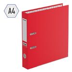 Папка-регистратор Berlingo "Mega Top", 50мм, бумвинил, с карм. на корешке, нижний метал. кант, красная