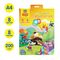 Картон цветной А4, Мульти-Пульти, 8л., 8цв., перламутровый, в папке с европодвесом, "Приключения Енота"