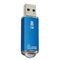 Флеш-диск 8 GB, SMARTBUY V-Cut, USB 2.0, металлический корпус, синий, SB8GBVC-B