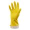 Перчатки резиновые хозяйственные OfficeClean Стандарт, прочные, разм. M, желтые, пакет с европодвесом
