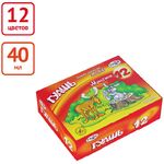 Гуашь Гамма "Мультики", 12 цветов, 40мл, картон. упаковка