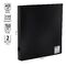 Папка на 2 кольцах OfficeSpace А4, 40мм, 500мкм, пластик, черная