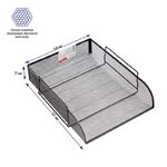 Лоток для бумаг горизонтальный Berlingo "Steel&Style", металл, черный