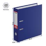 Папка-регистратор Berlingo "Hyper", 80мм, бумвинил, с карм. на корешке, нижний метал. кант, синяя