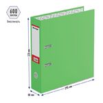 Папка-регистратор Berlingo "Hyper", 80мм, нижний метал. кант, крафт-бумага зеленая