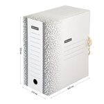 Папка архивная с завязками OfficeSpace "Standard" плотная, микрогофрокартон, 150мм, белый, 1400л.