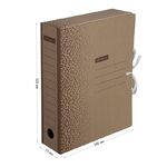 Папка архивная с завязками OfficeSpace "Standard" плотная, микрогофрокартон, 75мм, бурый, 700л.